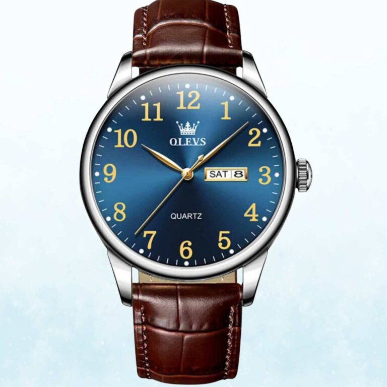 Olevs 5535 Model Luxury Leather Belt Watch
