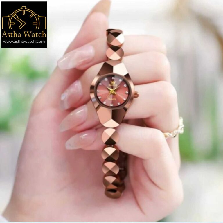 Olevs 7007 Model Tungsten Steel Luxury Ladies Watch