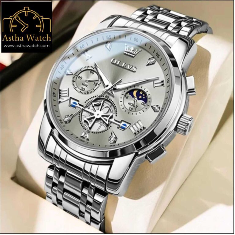 Olevs Luxury 2856 Model Chronograph Active Watch