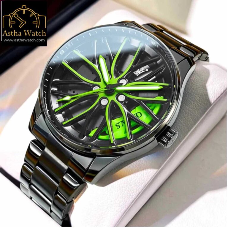 Olevs Luxury 9937 Model Wheel Rotatable Watch for Men