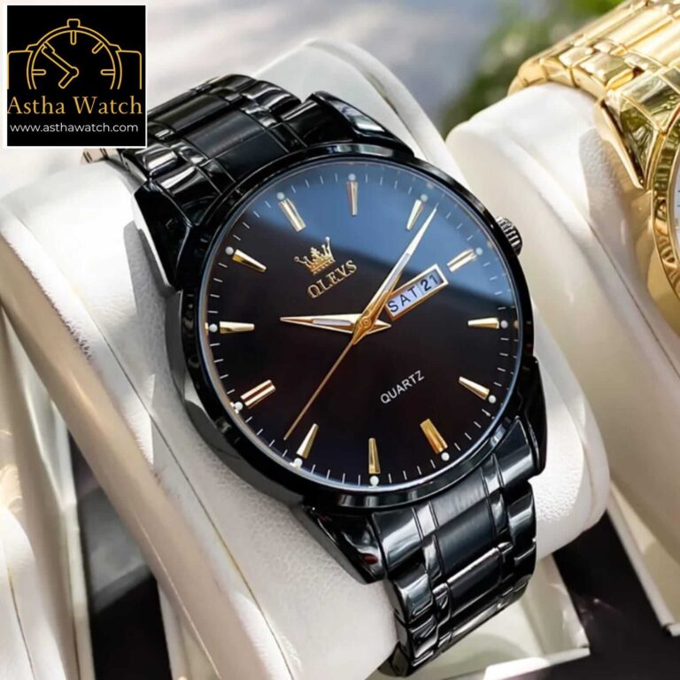 Olevs Quartz 6898 Model Chain Watch For Men